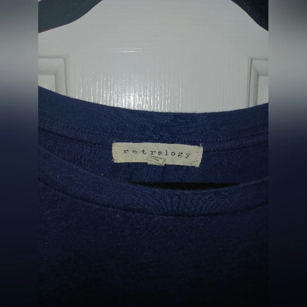 Blue Ruffle Sleeve Tee - Picture 3 of 4